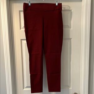 Apt. 9 Burgundy Ankle Cropped Pants